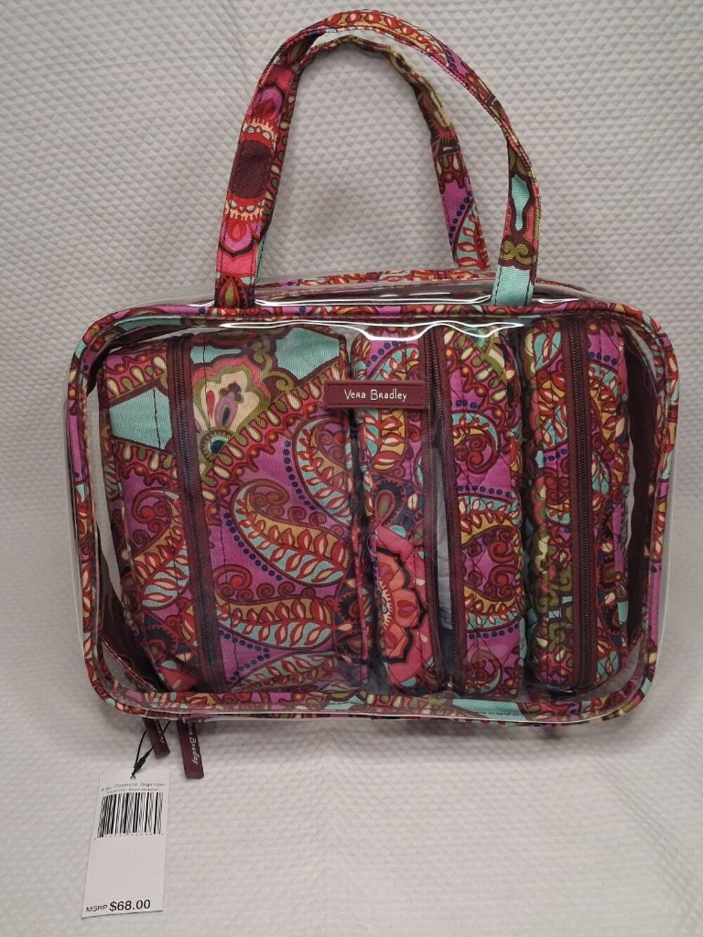 Vera Bradley 4-Piece Cosmetic Organizer Set in Resort Medallion (New with Tags)